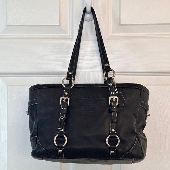 Coach F12343 "Gallery East West" fully zippered Tote Satchel Shoulder Bag-EUC - Picture 2 of 10